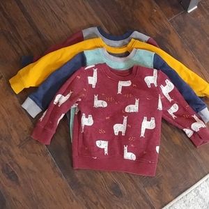 Cat and Jack Toddler Boy Crew neck Sweatshirts 18M
